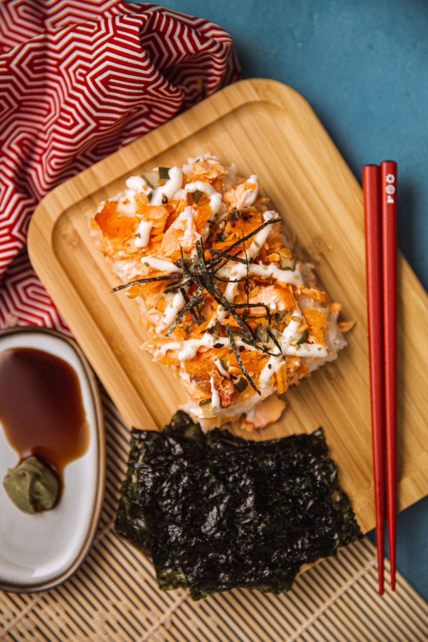 Baked Salmon Sushi Bake Rice