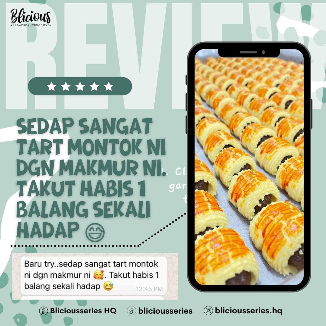 Instock #BliciousSeries Tart Royale Montok