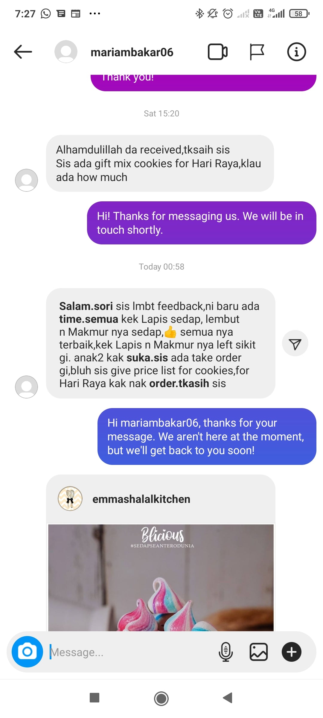 Instocks RAYA #BliciousSeries Kek Lapis Cadbury