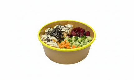 Salmon Donburi (Rice Bowl) (With various sauces)