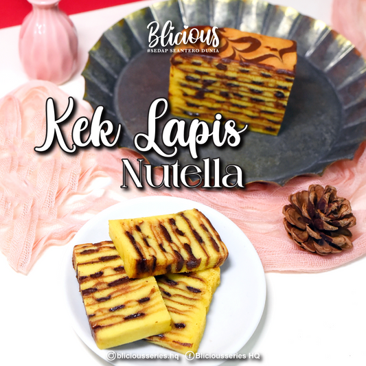 PRE-ORDER RAYA #BliciousSeries Kek Lapis Nutella