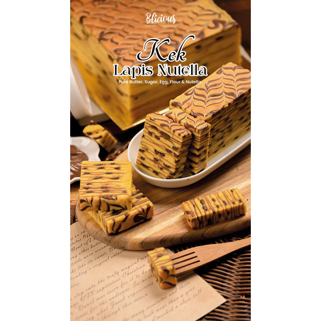 PRE-ORDER RAYA #BliciousSeries Kek Lapis Nutella