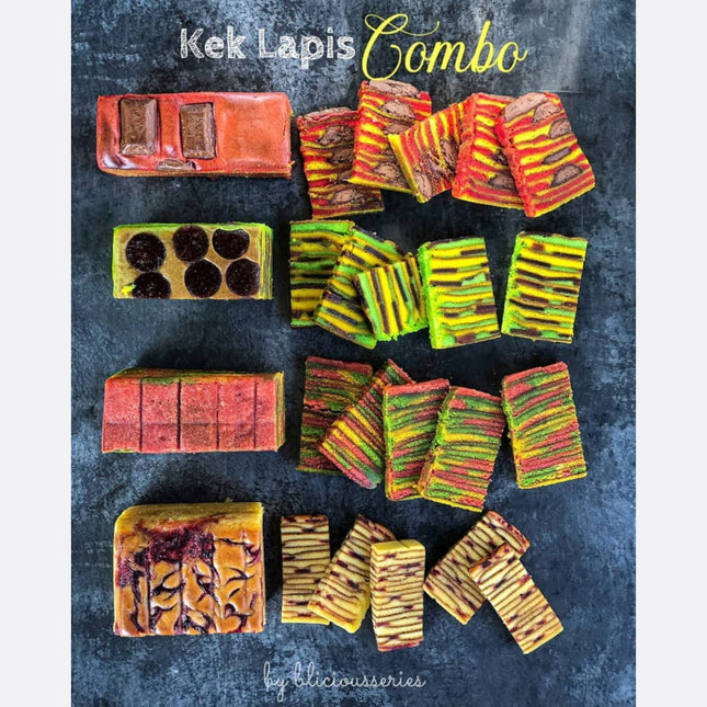 #BliciousSeries Kek Lapis Combo Jelita (4 flavours)