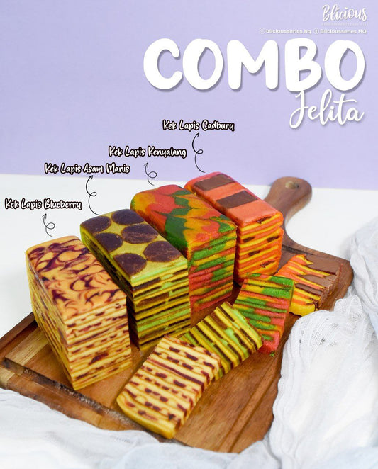 #BliciousSeries Kek Lapis Combo Jelita (4 flavours)